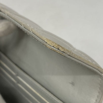 Chanel Long Wallet 2.55 Calfskin Gray Silver Hardware Women's