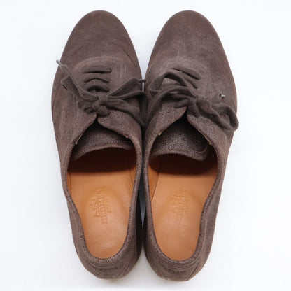 Hermes Quick Evelyn Punching Logo Leather Sneakers 38 1 2