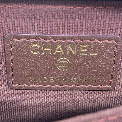 Chanel Coin Case Matelasse Lambskin Black Gold Hardware Women's