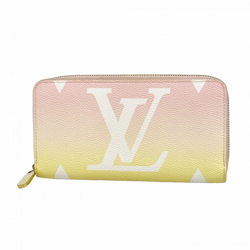 Louis Vuitton Long Wallet Visor Pool Zippy Wallet M80361 Rose Cles Ladies