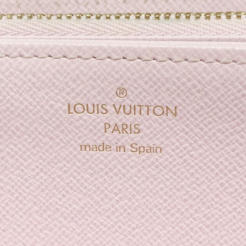 Louis Vuitton Long Wallet Visor Pool Zippy Wallet M80361 Rose Cles Ladies
