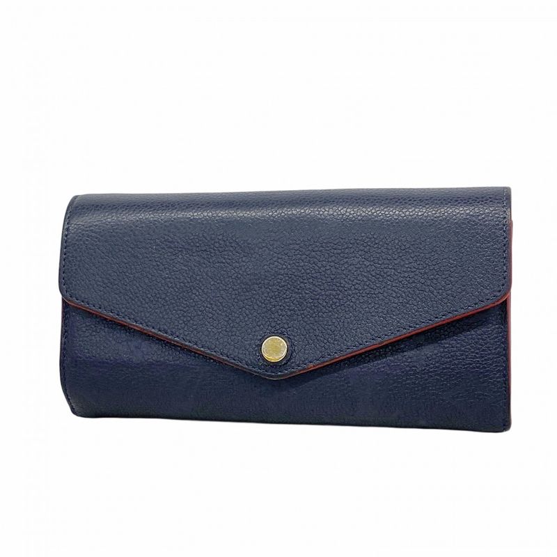 Louis Vuitton Long Wallet Monogram - Empreinte Portefeuille Sarah M62125 Marine