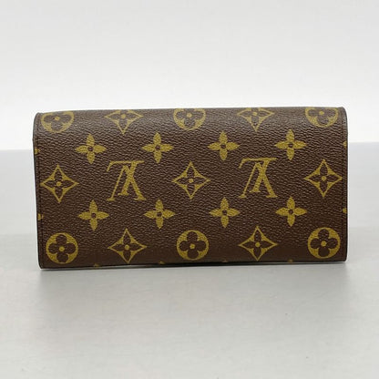 Louis Vuitton Long Wallet Monogram Portefeuille Emily M61578 Brown Poppy Petal