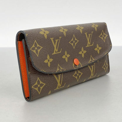 Louis Vuitton Long Wallet Monogram Portefeuille Emily M61578 Brown Poppy Petal