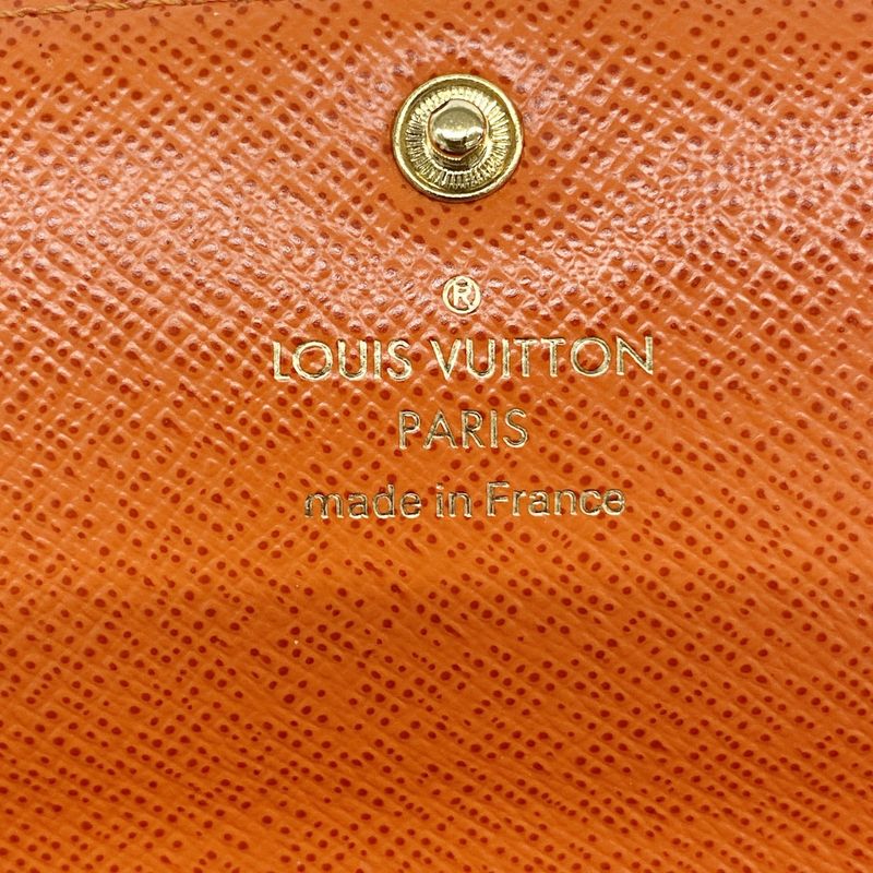 Louis Vuitton Long Wallet Monogram Portefeuille Emily M61578 Brown Poppy Petal