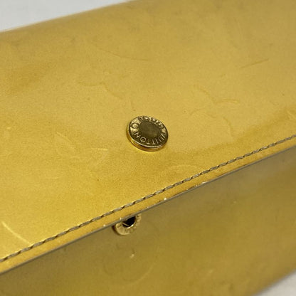 Louis Vuitton Long Wallet Vernis Porto Tresor International M91163 Beige Ladies