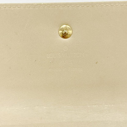 Louis Vuitton Long Wallet Vernis Porto Tresor International M91163 Beige Ladies