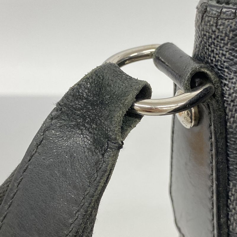 Louis Vuitton Shoulder Bag Damier Graphite Daniel GM N58033 Black Men's