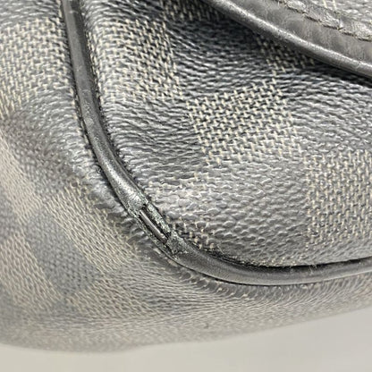 Louis Vuitton Shoulder Bag Damier Graphite Daniel GM N58033 Black Men's