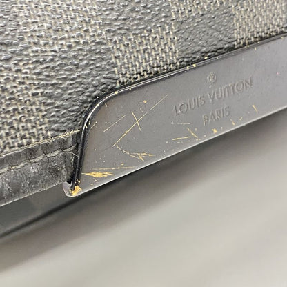 Louis Vuitton Shoulder Bag Damier Graphite Daniel GM N58033 Black Men's