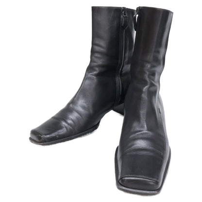 Hermes Square Toe Side Zip Boots 36 1 2