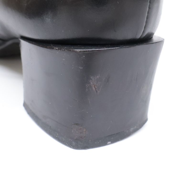 Hermes Square Toe Side Zip Boots 36 1 2