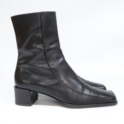Hermes Square Toe Side Zip Boots 36 1 2