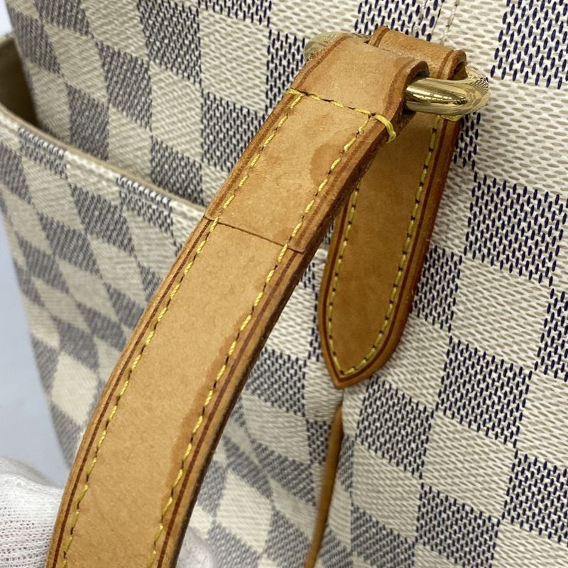 Louis Vuitton Tote Bag Damier Azure Totally MM N51262 White Ladies