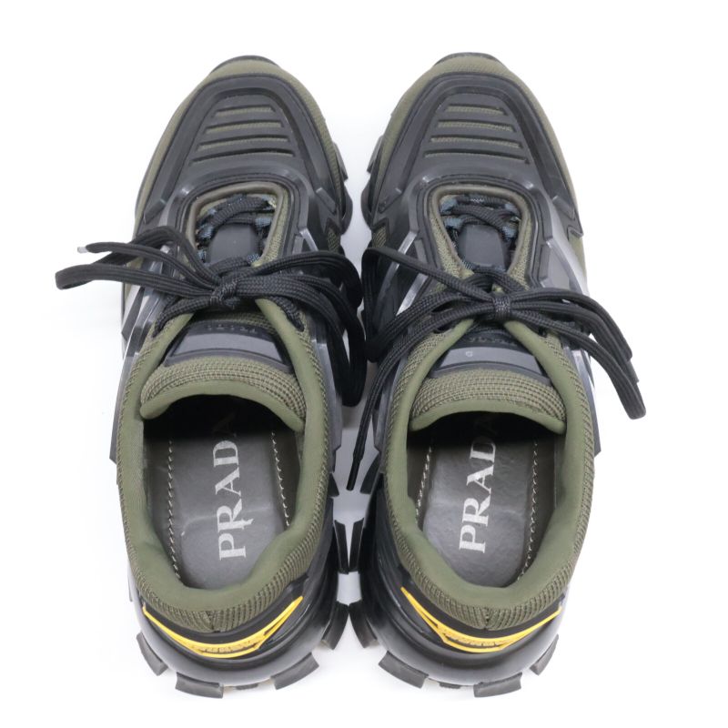 Prada Clouddust Thunder Knitted Fabric Sneakers 37