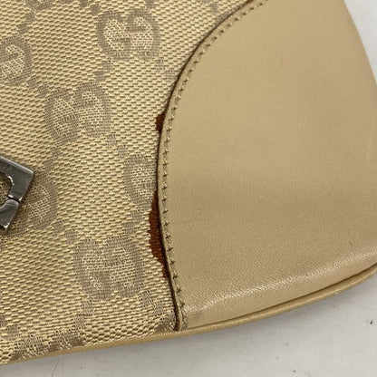 Gucci Handbag GG Canvas 28628 Canvas Beige Silver Hardware Ladies