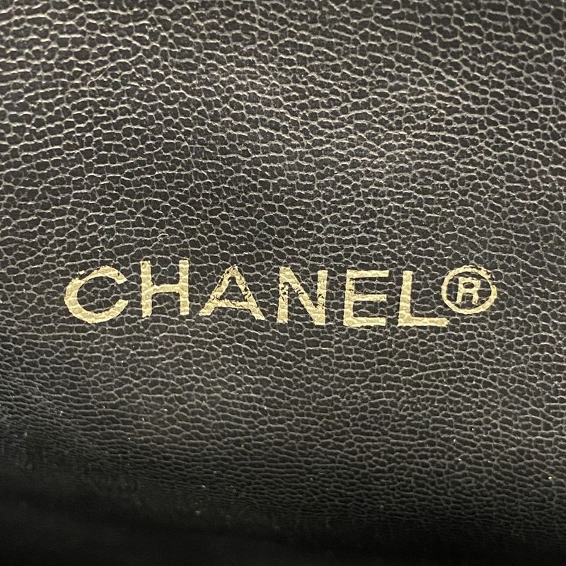 Chanel Shoulder Bag Matelasse Lambskin Black Gold Hardware Women