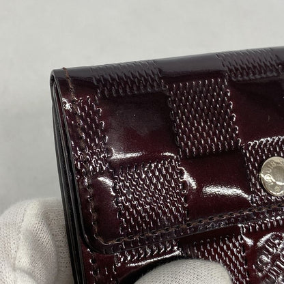 Louis Vuitton Coin Case Damier Vernis Ludlow M92135 Carmine Men's Women's Unisex