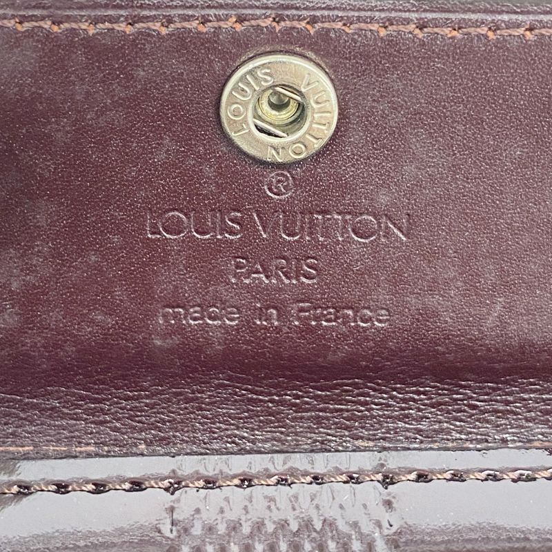 Louis Vuitton Coin Case Damier Vernis Ludlow M92135 Carmine Men's Women's Unisex