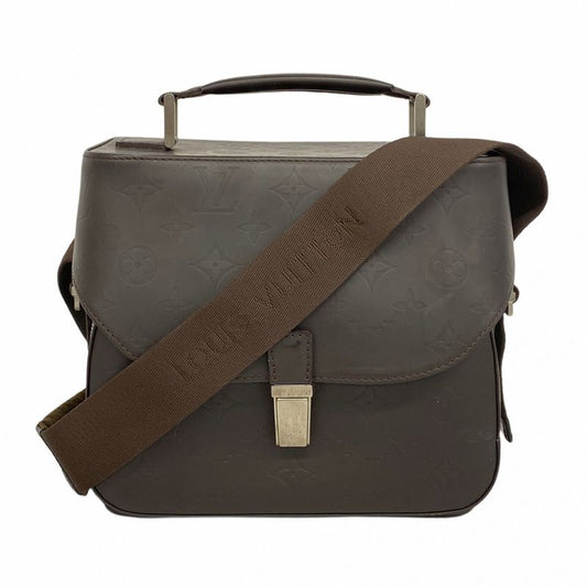 Louis Vuitton Handbag Monogram Glace Leather Charlie M46510 Cafe 2way Bag Men's