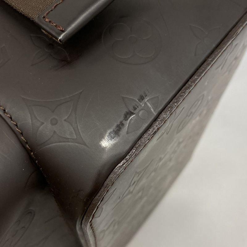 Louis Vuitton Handbag Monogram Glace Leather Charlie M46510 Cafe 2way Bag Men's