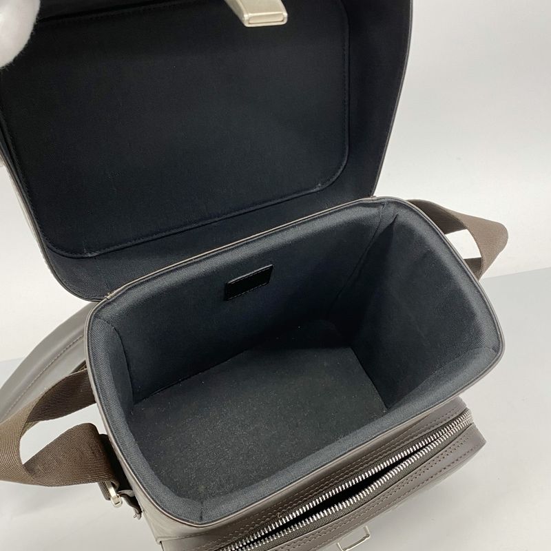 Louis Vuitton Handbag Monogram Glace Leather Charlie M46510 Cafe 2way Bag Men's