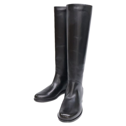 Fendi [similar] Croco Shape Push Leather Switching Long Boots 35