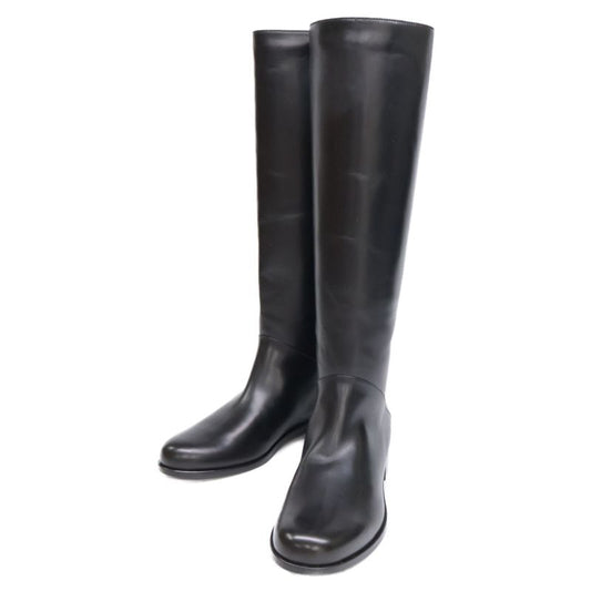 Fendi [similar] Croco Shape Push Leather Switching Long Boots 35