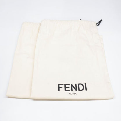 Fendi [similar] Croco Shape Push Leather Switching Long Boots 35