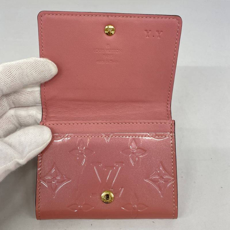 Louis Vuitton Card Case Vernis Envelope Carte de Visite M90936 Poppy Petal