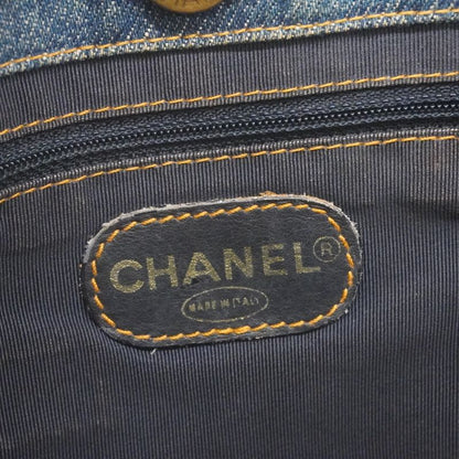 Chanel Tote Bag Denim Blue Gold Hardware Ladies