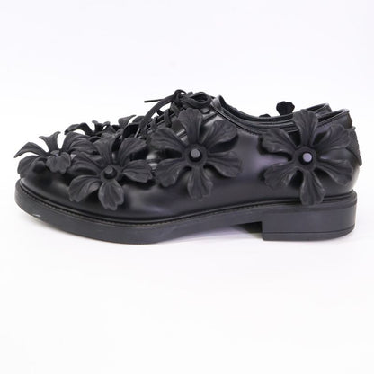 Prada [22ss] 2eg397 Floral Flower Applique Derby Floral Shoes 7