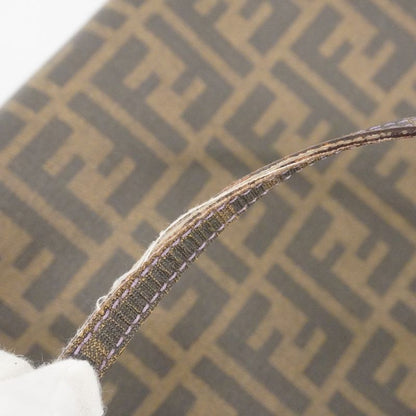 Fendi Tote Bag Zucca PVC Brown Chien Pan Gold Hardware Ladies