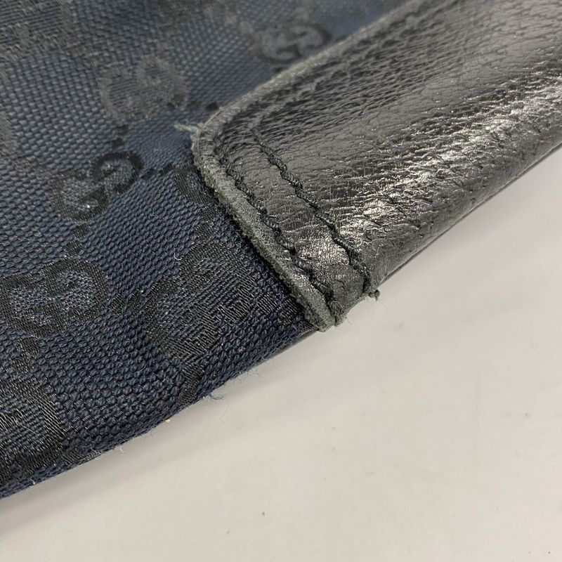 Gucci Handbag GG Canvas Princy 161720 Canvas Black Chien Pan Gold Hardware