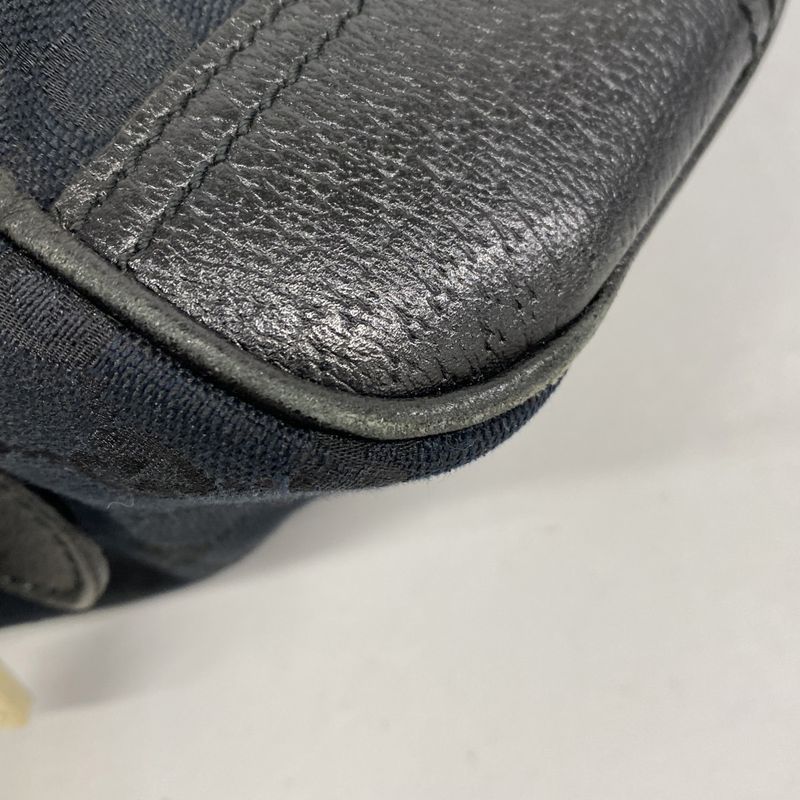 Gucci Handbag GG Canvas Princy 161720 Canvas Black Chien Pan Gold Hardware