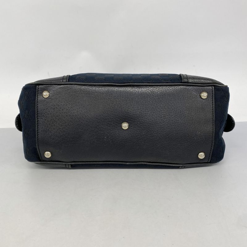 Gucci Handbag GG Canvas Princy 161720 Canvas Black Chien Pan Gold Hardware