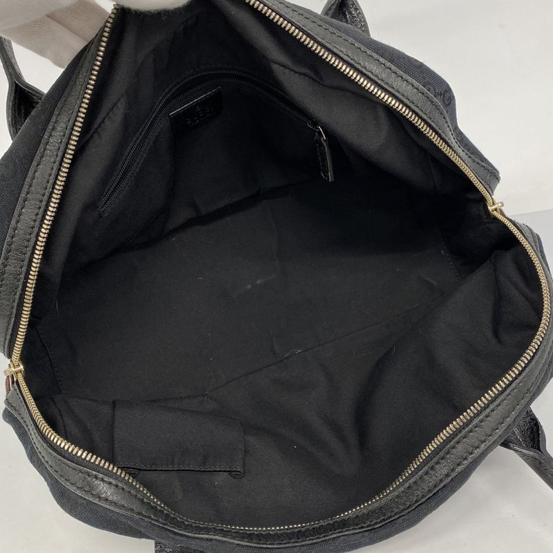 Gucci Handbag GG Canvas Princy 161720 Canvas Black Chien Pan Gold Hardware