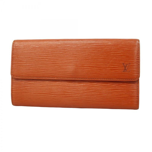 Louis Vuitton Long Wallet Epi Pochette Portomone Cles Di M63573 Kenya Brown