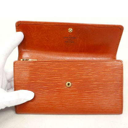 Louis Vuitton Long Wallet Epi Pochette Portomone Cles Di M63573 Kenya Brown