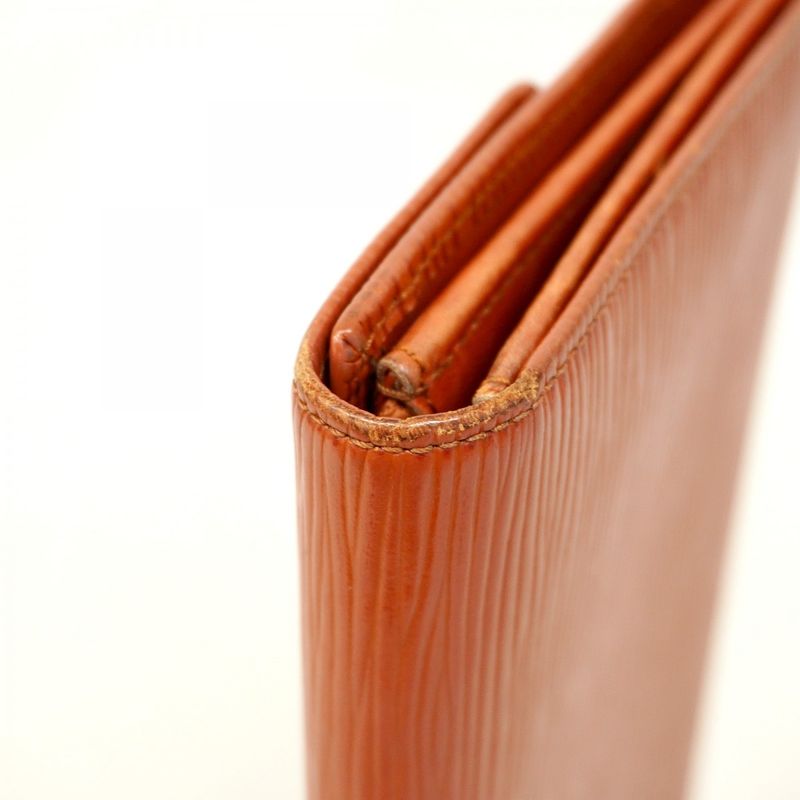 Louis Vuitton Long Wallet Epi Pochette Portomone Cles Di M63573 Kenya Brown