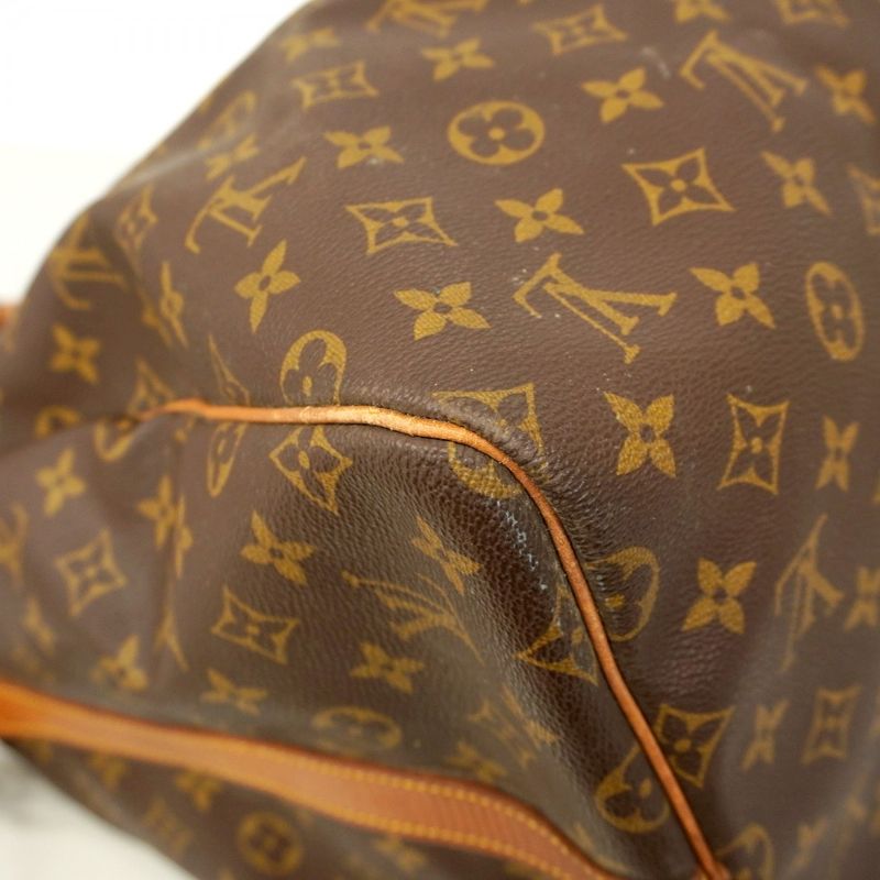 Louis Vuitton Boston Bag Monogram Keepall Bandoliere 55 M41414 Brown Men Women