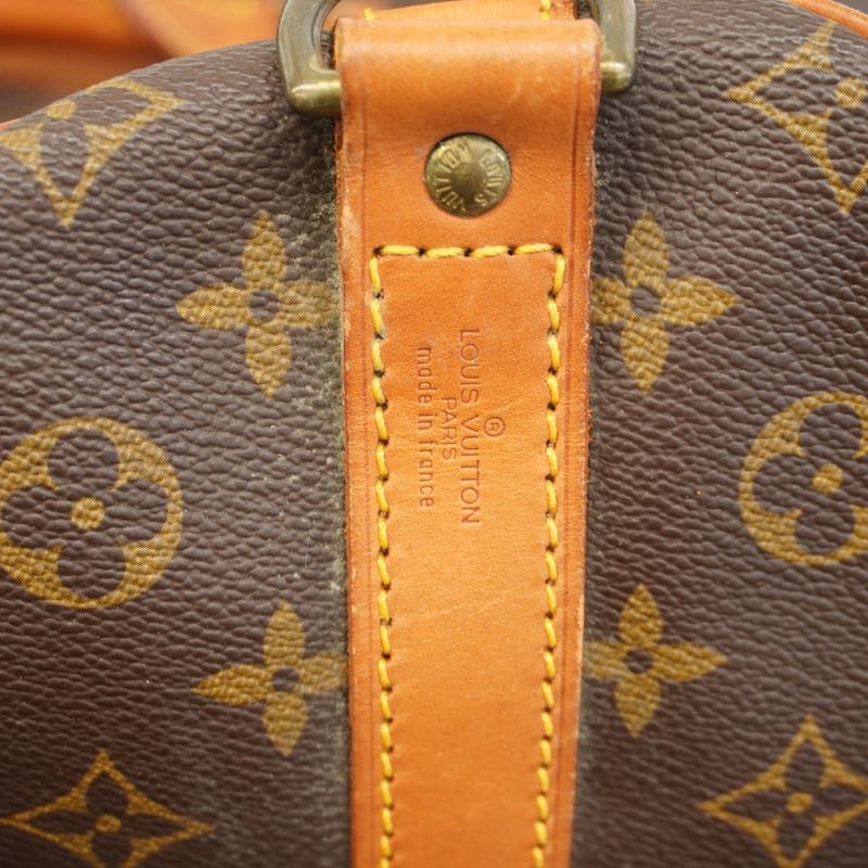 Louis Vuitton Boston Bag Monogram Keepall Bandoliere 55 M41414 Brown Men Women