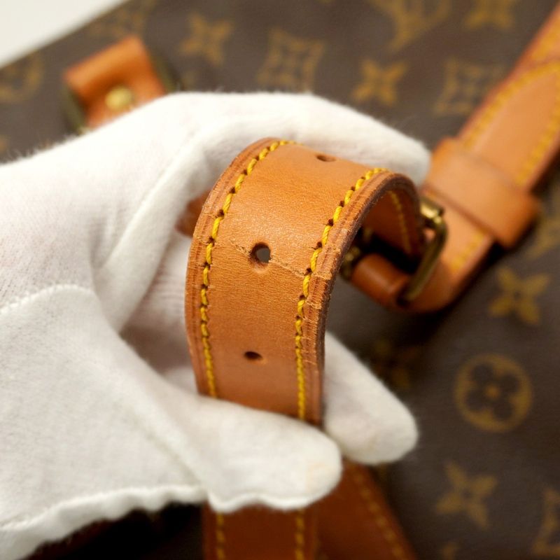 Louis Vuitton Boston Bag Monogram Keepall Bandoliere 55 M41414 Brown Men Women