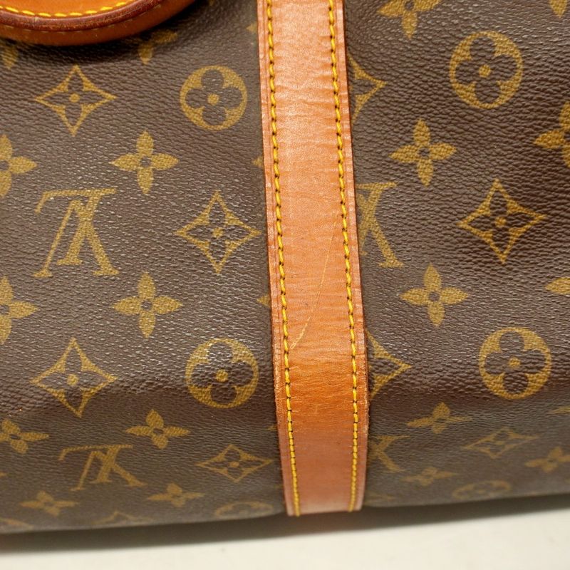 Louis Vuitton Boston Bag Monogram Keepall Bandoliere 55 M41414 Brown Men Women