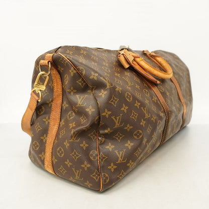 Louis Vuitton Boston Bag Monogram Keepall Bandoliere 55 M41414 Brown Men Women