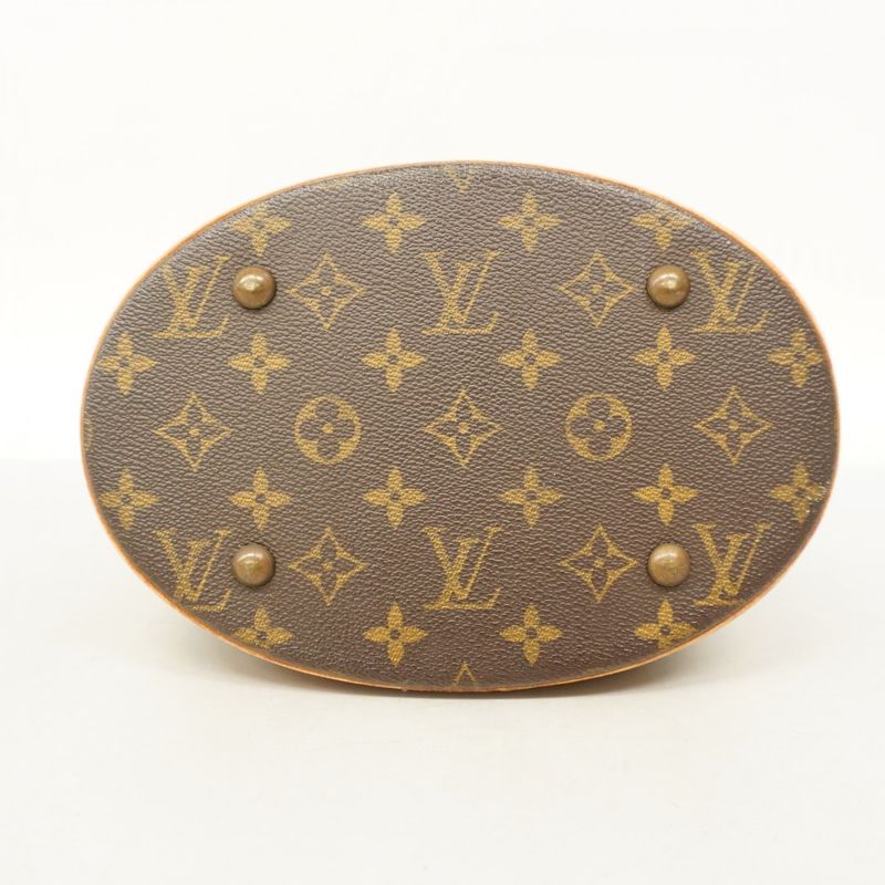 Louis Vuitton Tote Bag Monogram Bucket PM M42238 Brown Ladies