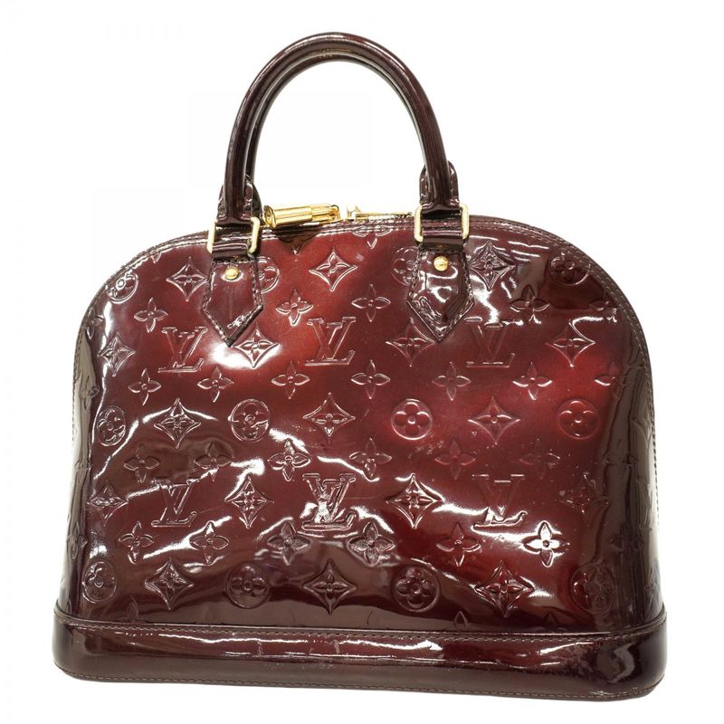 Louis Vuitton Handbag Vernis Alma PM M91611 Amarant Women's