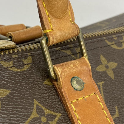 Louis Vuitton Boston Bag Monogram Keepall 55 M41424 Brown Men Women Unisex