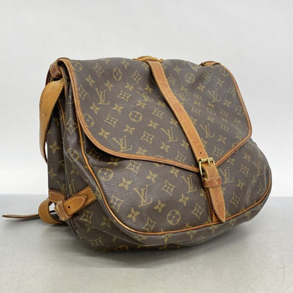 Louis Vuitton Shoulder Bag Monogram Saumur 35 M42254 Brown Ladies