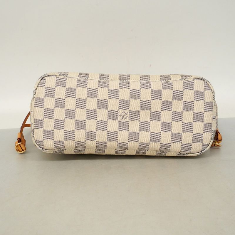 Louis Vuitton Tote Bag Damier Azure Neverfull PM N51110 White Ladies